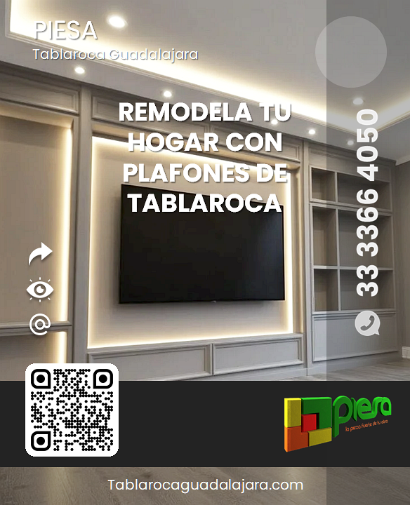 Remodela tu hogar con Plafones de Tablaroca USG PIESA