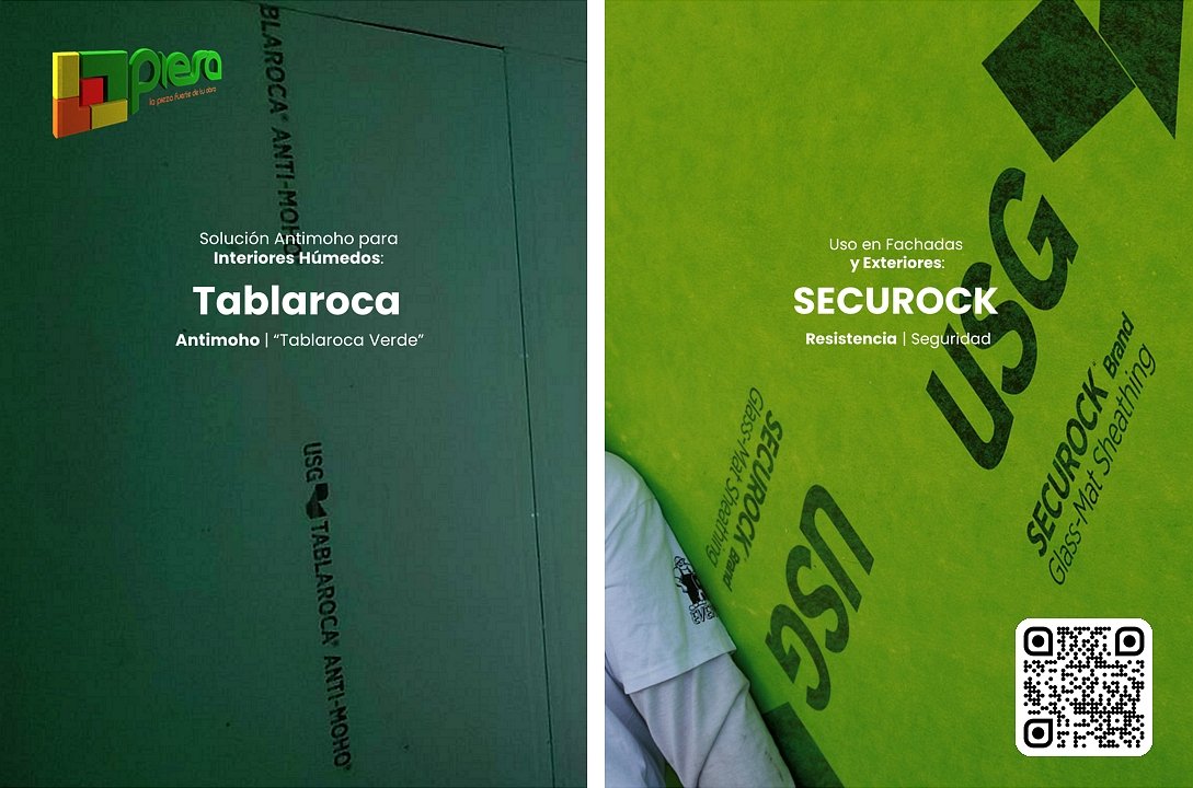 Tablaroca verde vs securock portada