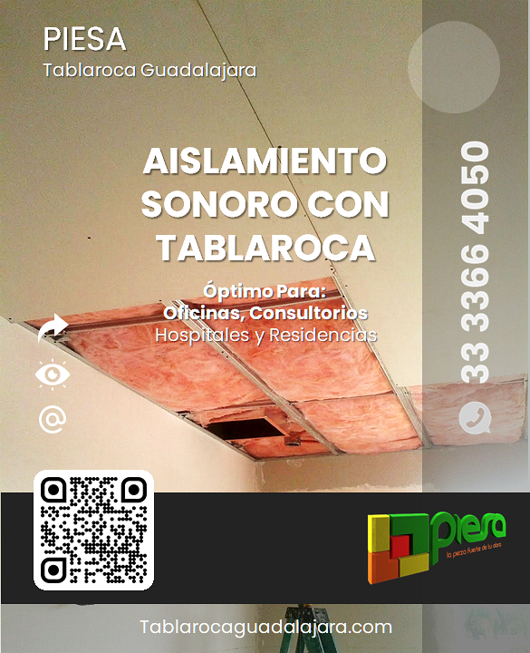 Aislamiento sonoro con tablaroca