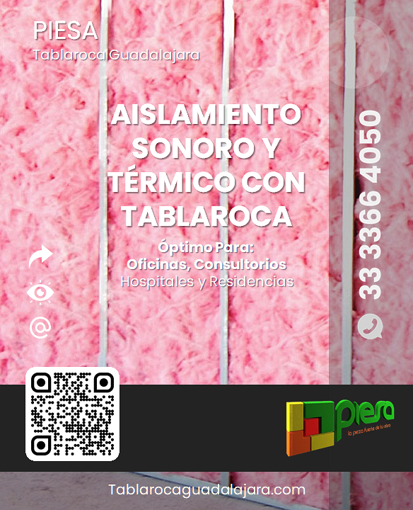 Aislamiento sonoro y termico con tablaroca
