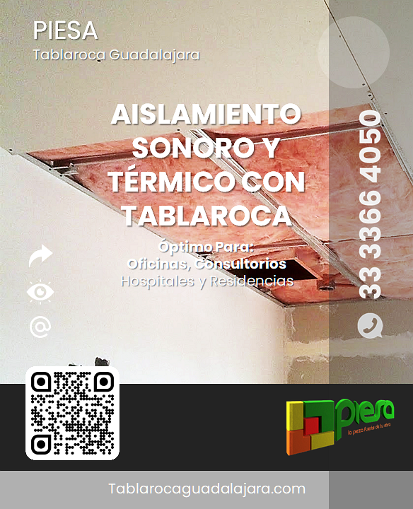 Aislamiento sonoro y termico con tablaroca