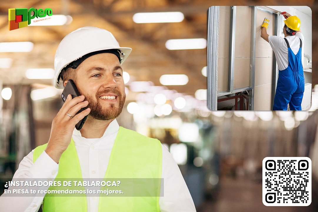 Instaladores de tablaroca recomendados por PIESA