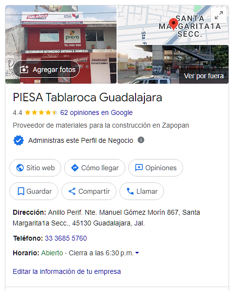 Perfil piesa santa margarita