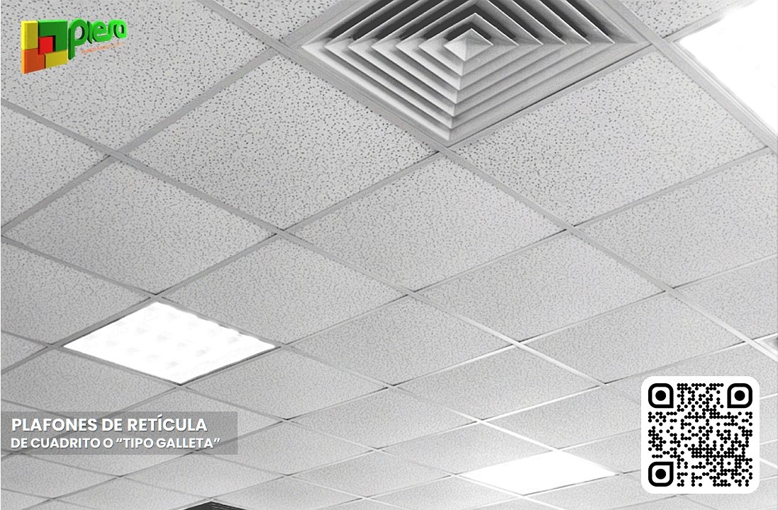 Techo plafon reticula tipo galleta PIESA portada
